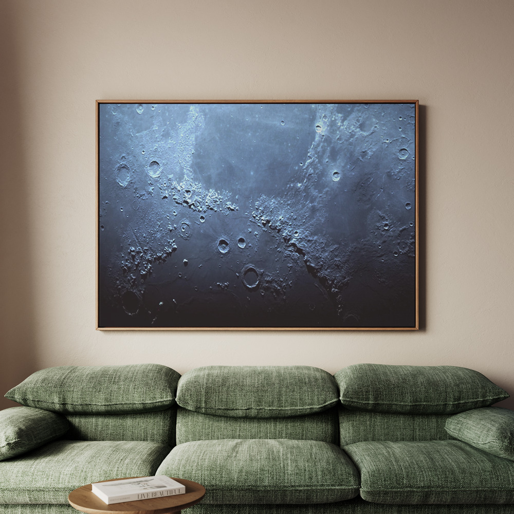 Canvastavla Mountains & Oceans of The Moon - Tavla - 100x70