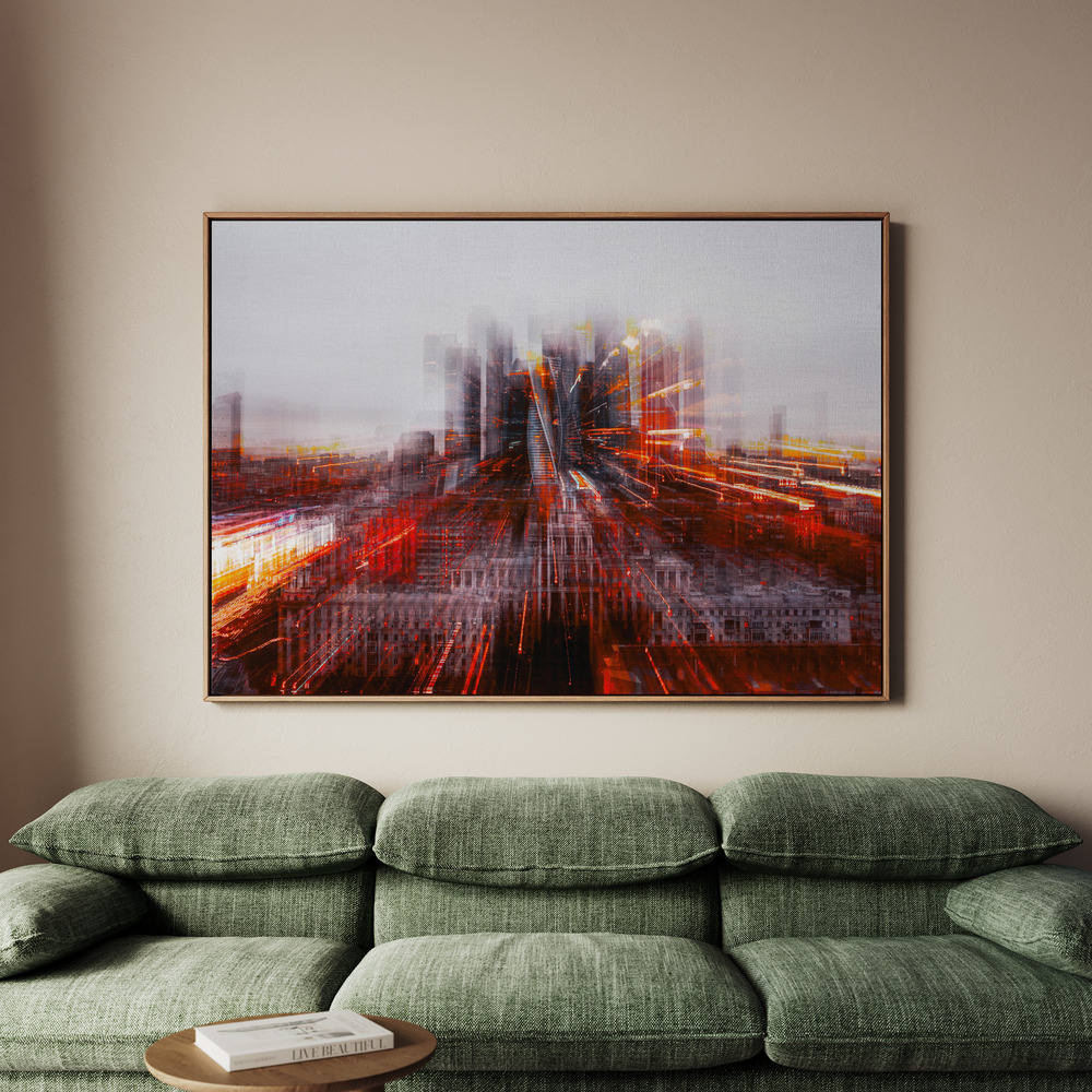 Canvastavla Tron City - Tavla - 100x70