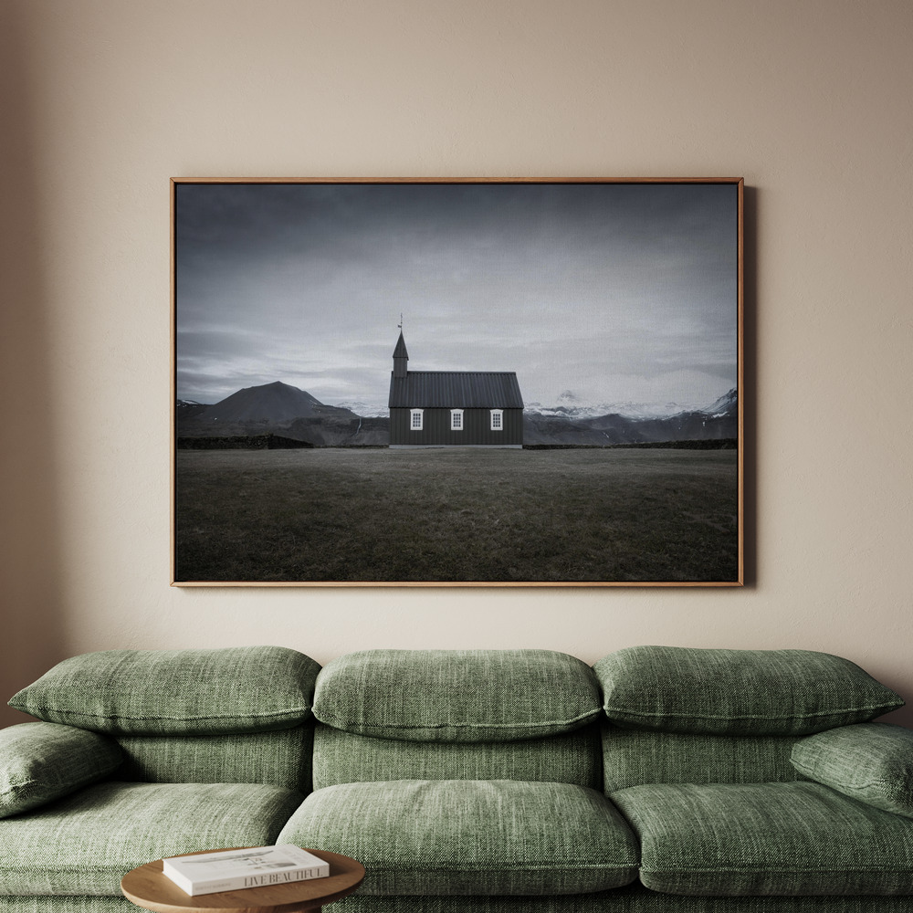 Canvastavla Búðakirkja - Tavla - 100x70