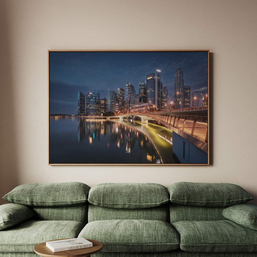 Canvastavla Singapore views - Tavla - 150x100