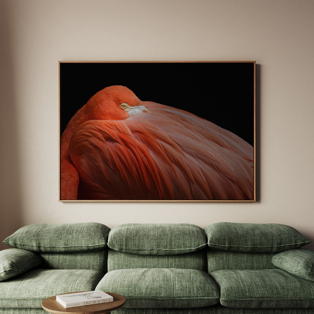 Canvastavla Crimson Plume Solace - Tavla - 70x50