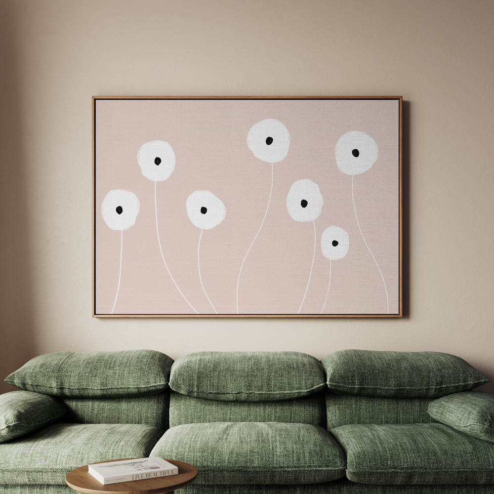Canvastavla Scandi Flowers No 1 - Tavla - 150x100