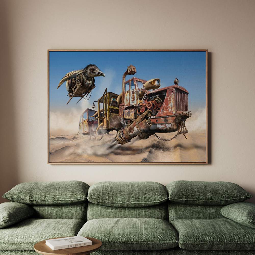 Canvastavla Desert convoy - Tavla - 70x50