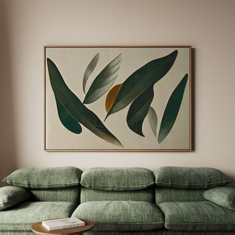 Canvastavla Floating Leafs - Tavla - 70x50