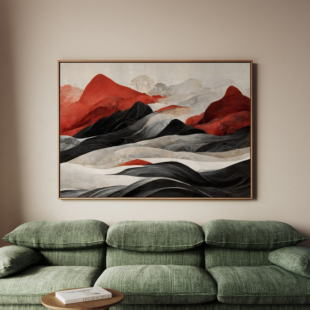 Canvastavla Red Mountains - Tavla - 70x50
