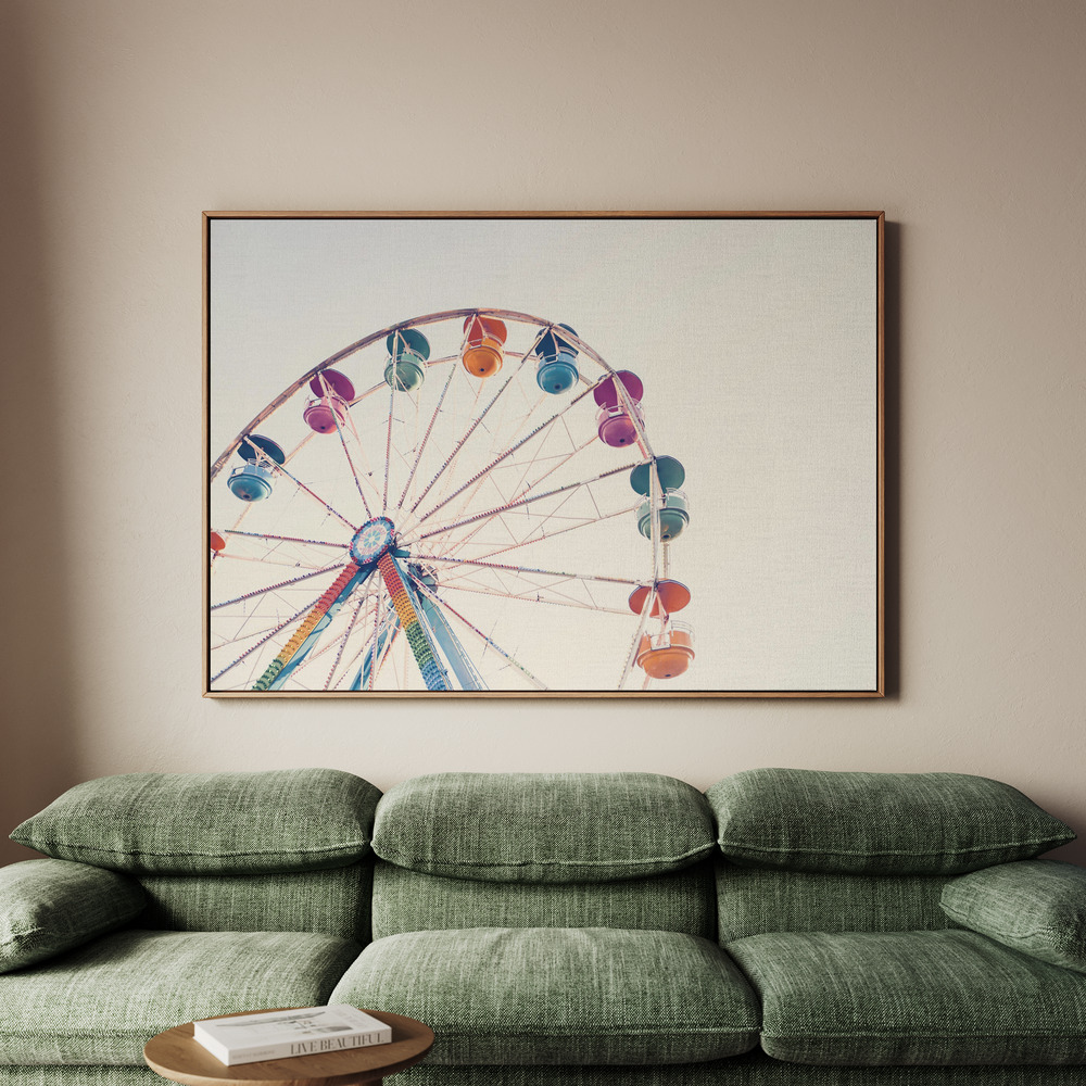 Canvastavla Ferris Wheel - Tavla - 70x50