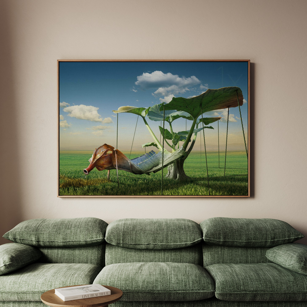 Canvastavla The strange garden - Tavla - 100x70