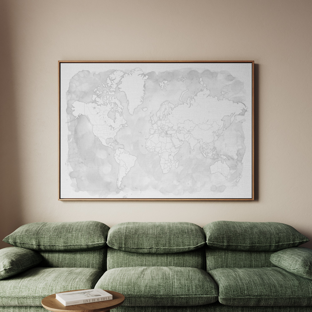 Canvastavla Xandi world map - Tavla - 100x70
