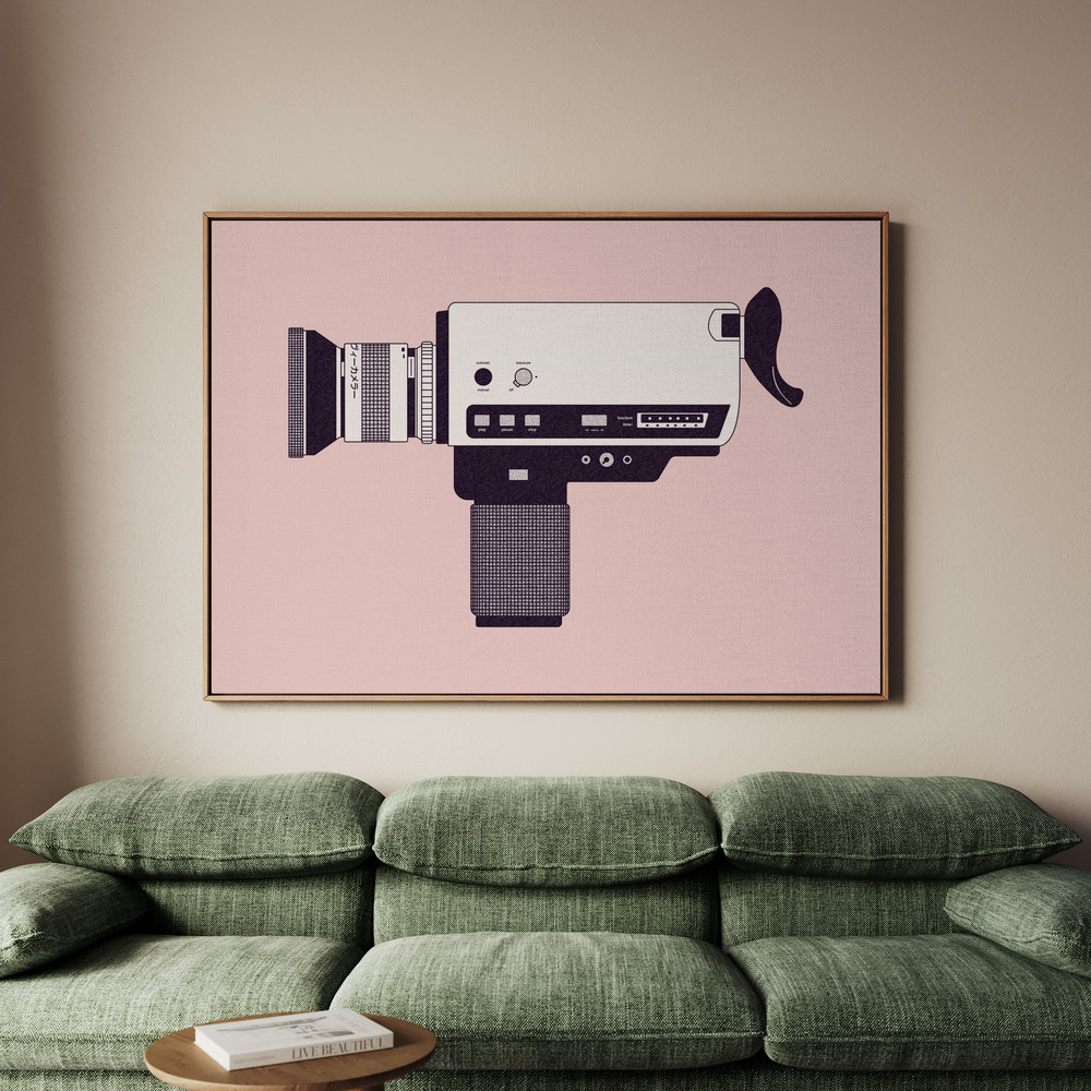 Canvastavla Super 8 Camera - Tavla - 100x70