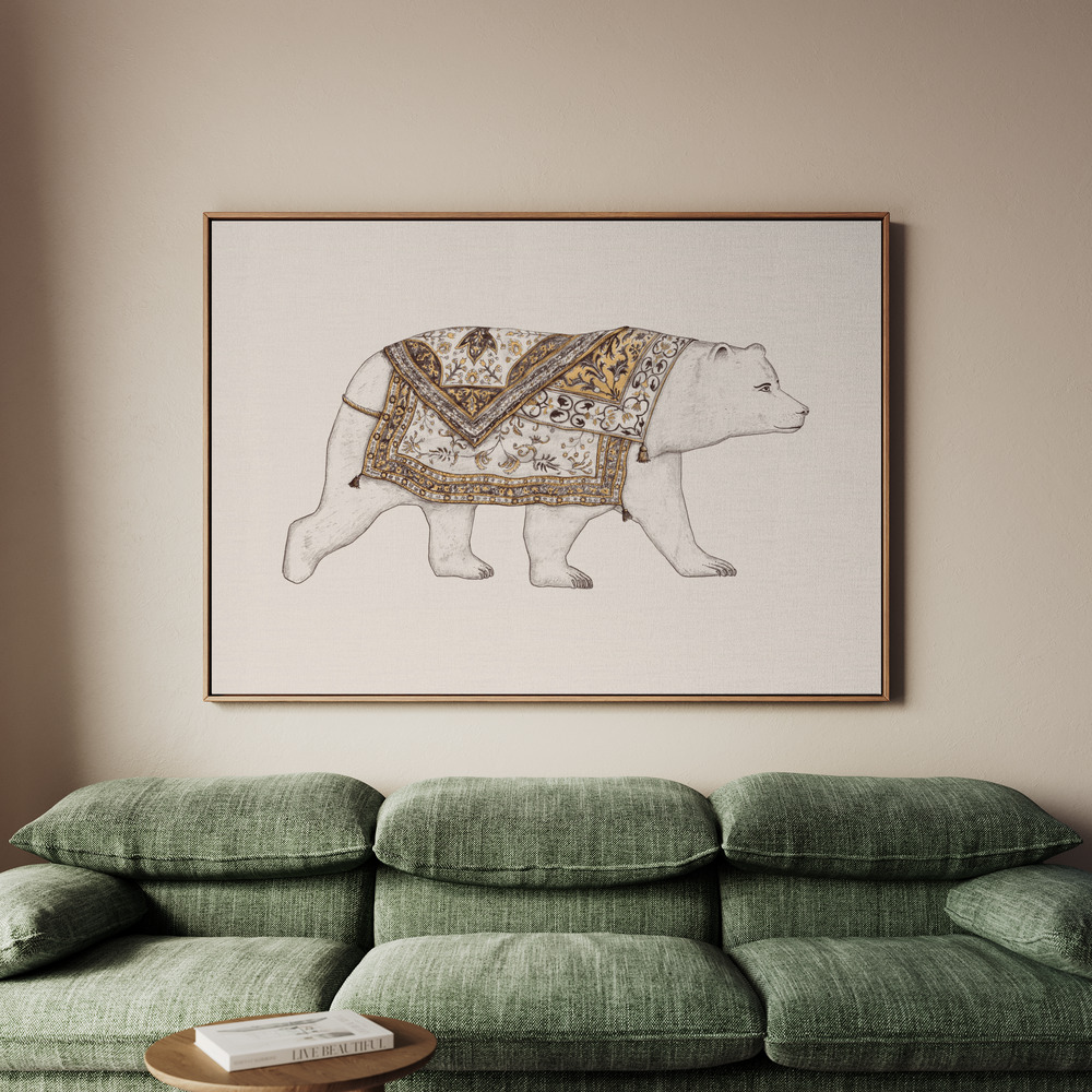 Canvastavla Ours Blanc - Tavla - 70x50