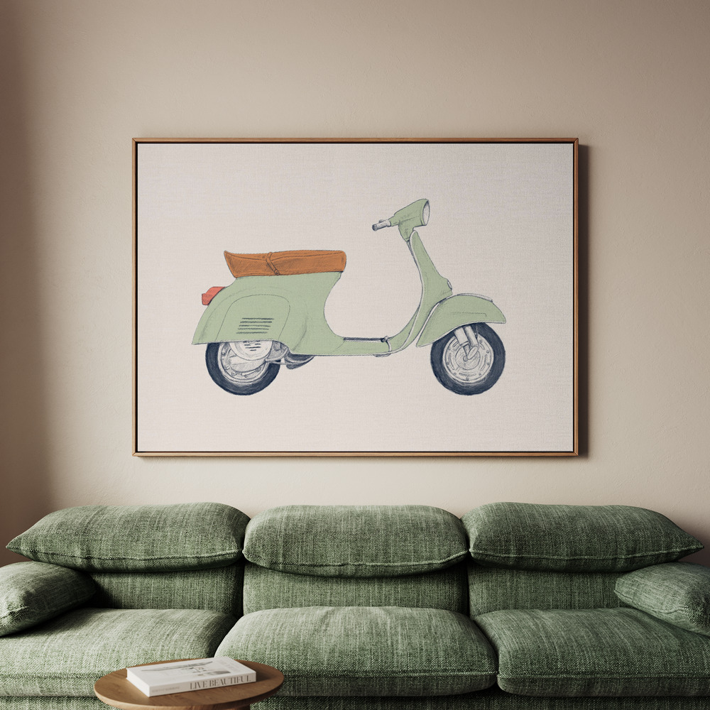 Canvastavla Vespa Print - Tavla - 100x70