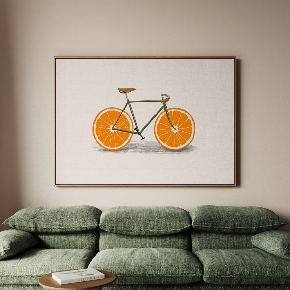 Canvastavla Orange Wheels - Tavla - 70x50