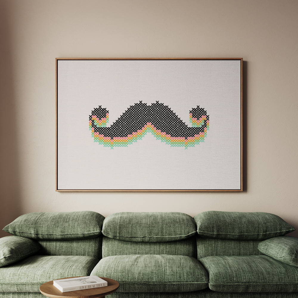 Canvastavla Mustitch Print - Tavla - 100x70