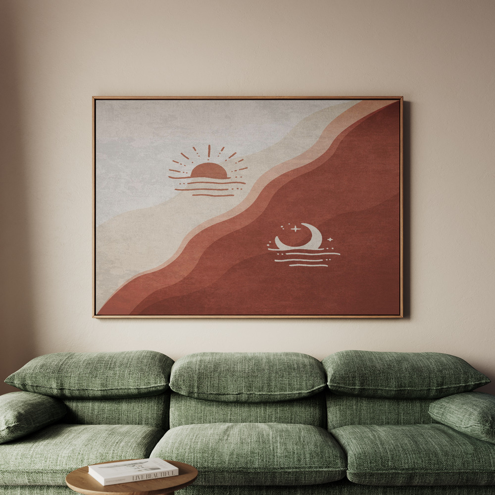 Canvastavla Day and Night Harmony - Tavla - 70x50