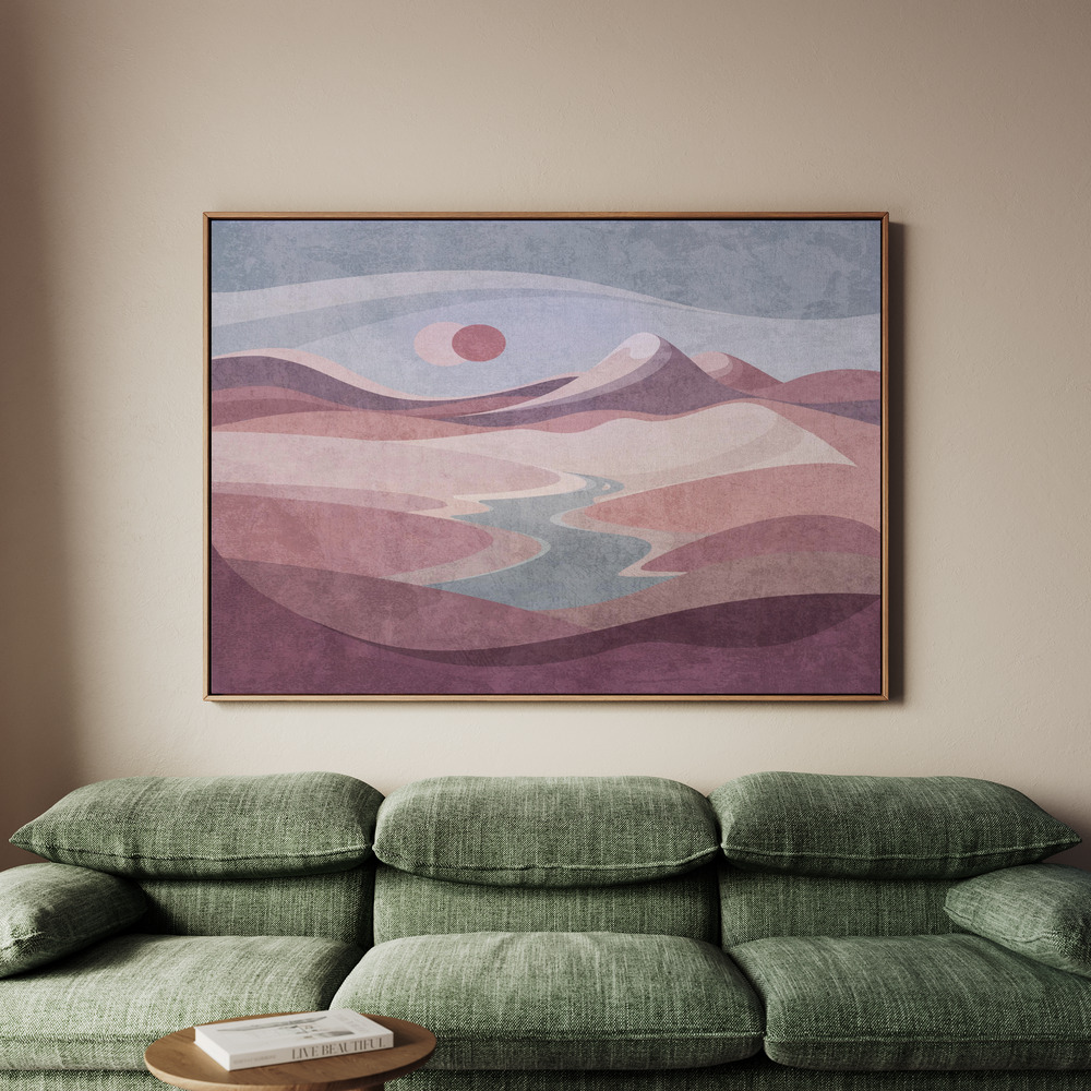 Canvastavla Blush Horizon Vista - Tavla - 150x100