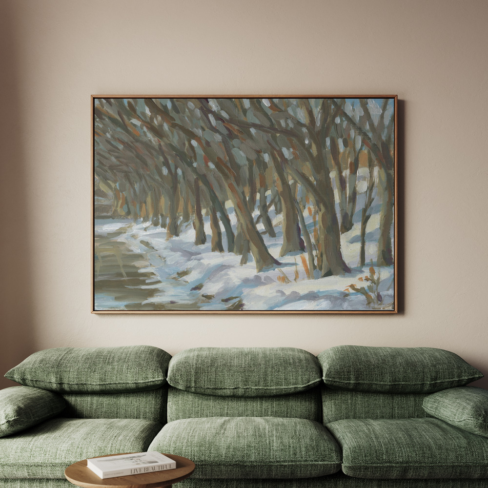 Canvastavla Winter Trees - Tavla - 100x70