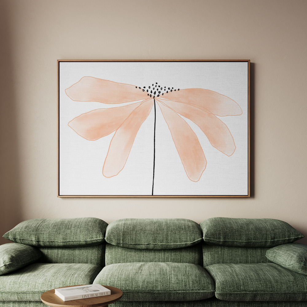 Canvastavla Peach Flower - Tavla - 70x50