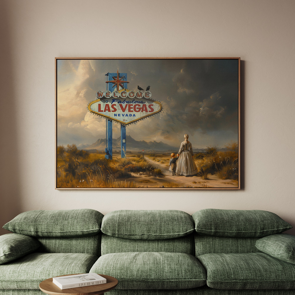 Canvastavla Lost in Vegas - Tavla - 100x70