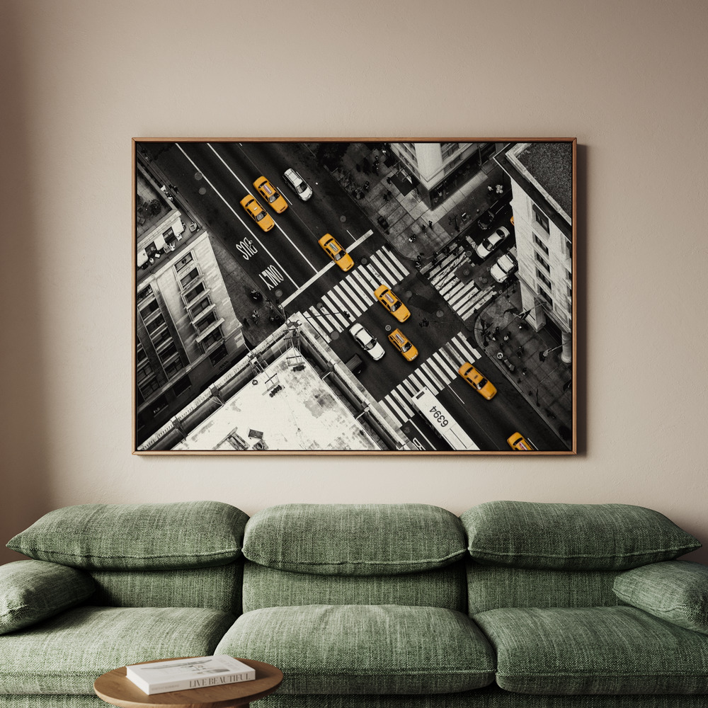 Canvastavla Yellow Flow - Tavla - 100x70