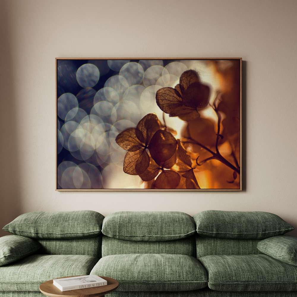 Canvastavla Bokeh Blossoms Twilight - Tavla - 100x70