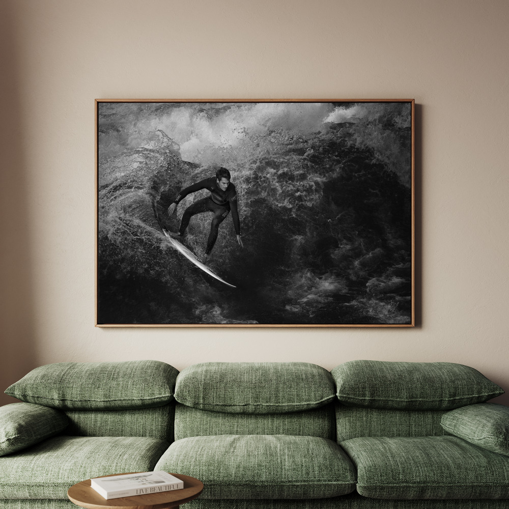 Canvastavla Surfing to kingdom come - Tavla - 150x100