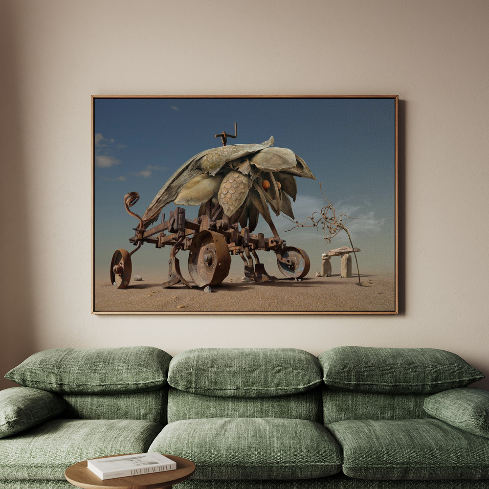 Canvastavla Encounter in the desert - Tavla - 70x50