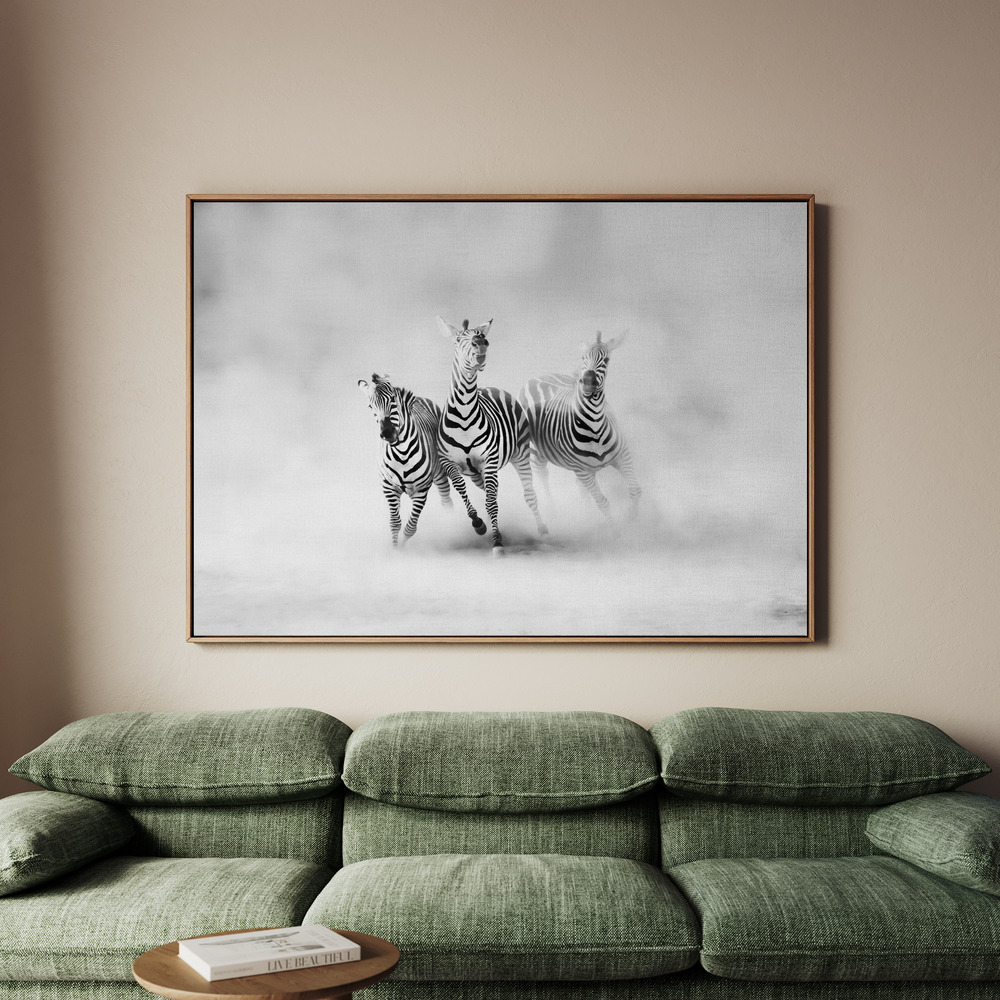 Canvastavla ZEBRAS - Tavla - 100x70