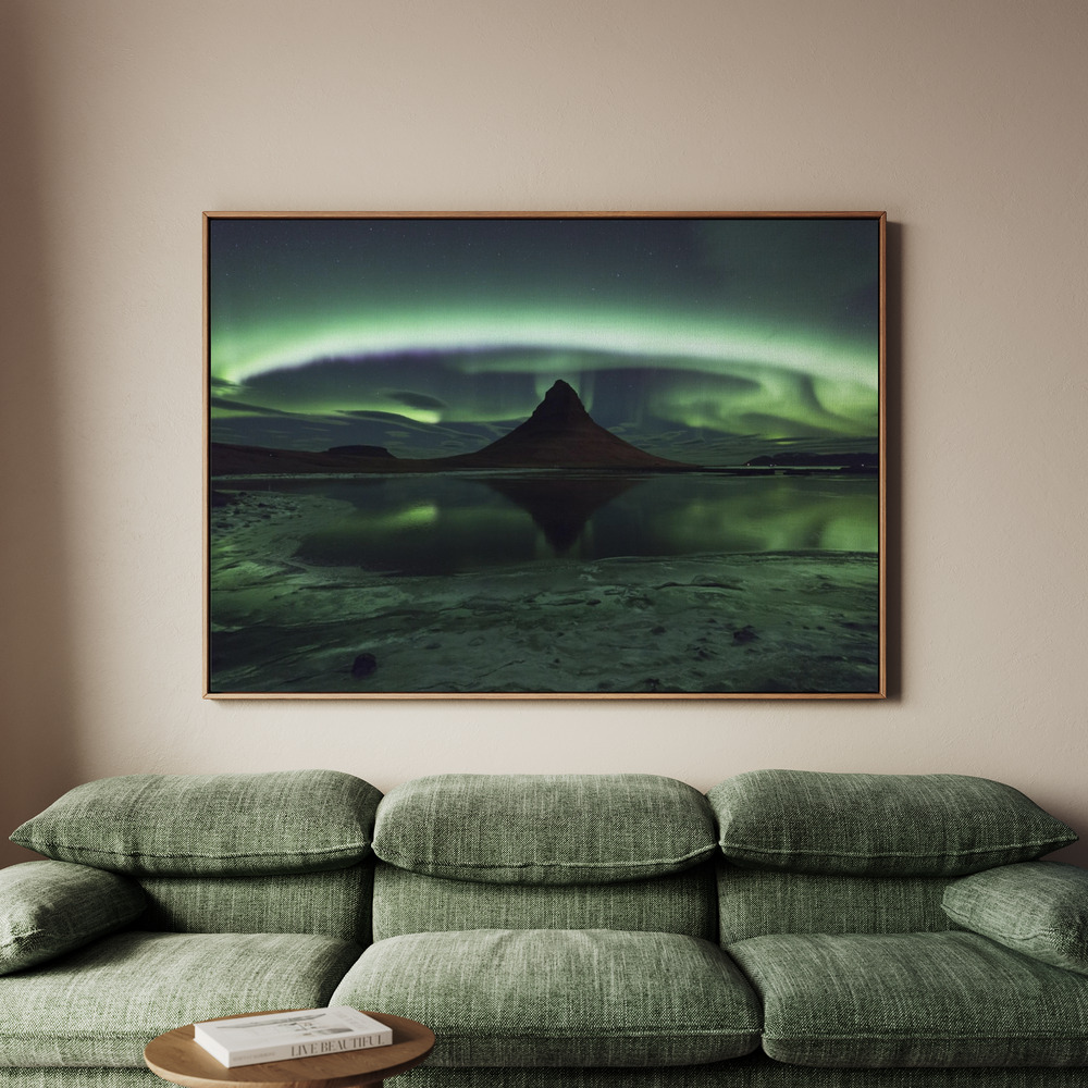 Canvastavla Kirkjufell Aurora - Tavla - 100x70
