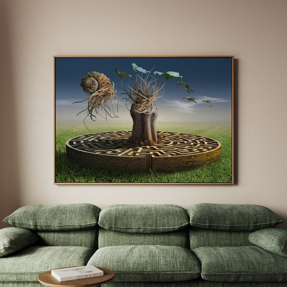 Canvastavla Labyrinth - Tavla - 100x70