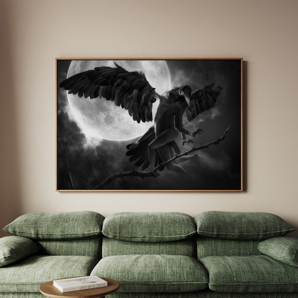 Canvastavla Raven Dance - Tavla - 70x50