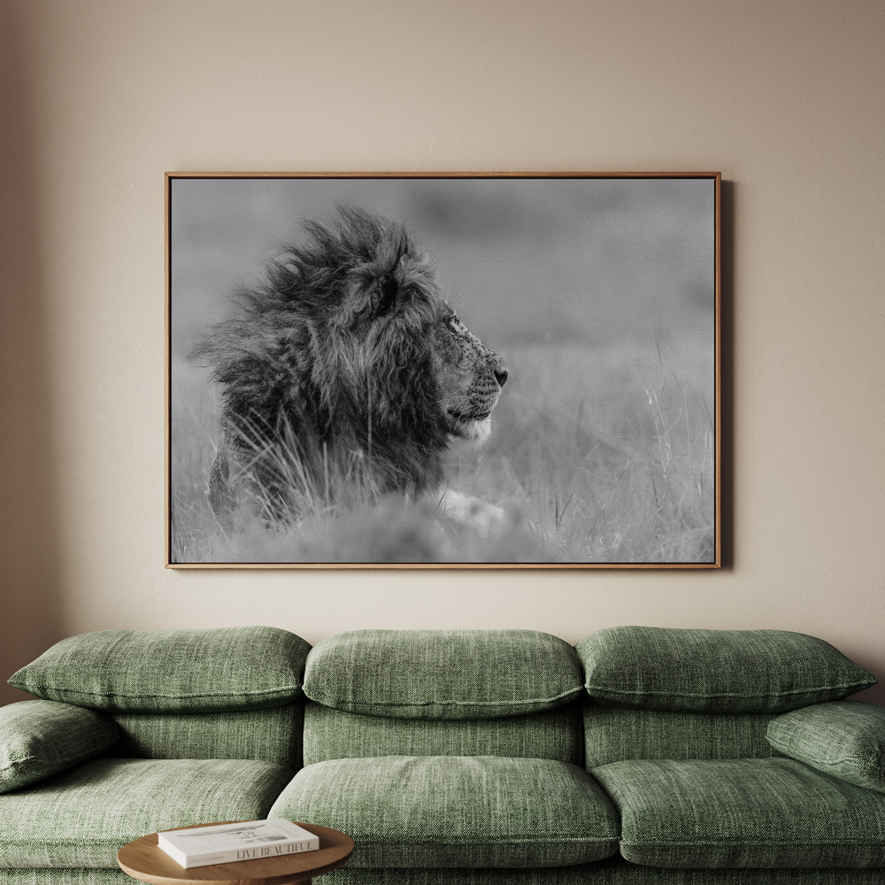 Canvastavla The king is alone - Tavla - 100x70
