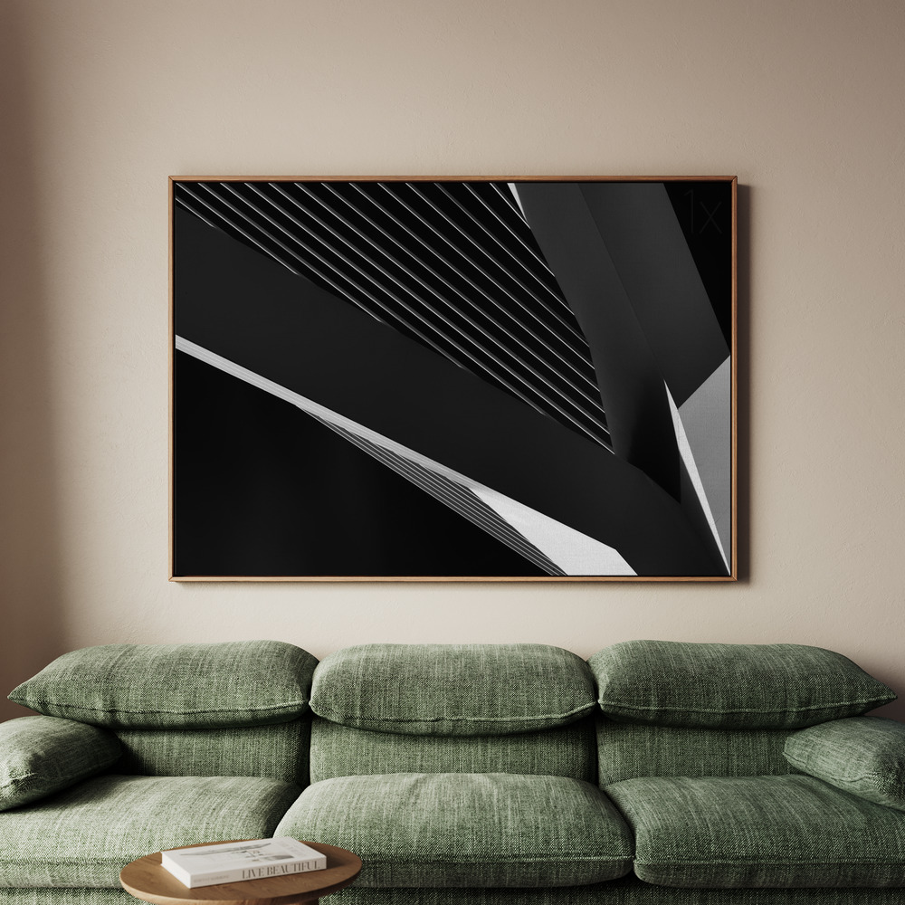 Canvastavla Abstraction of a swan - Tavla - 100x70