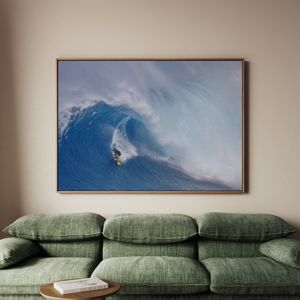 Canvastavla Surfing Jaws - Tavla - 150x100