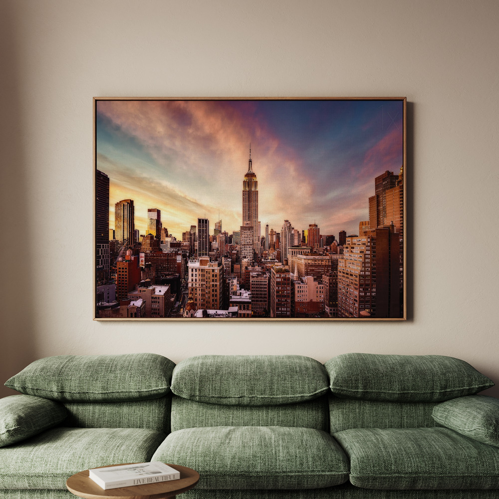 Canvastavla Midtown Sunset - Tavla - 100x70