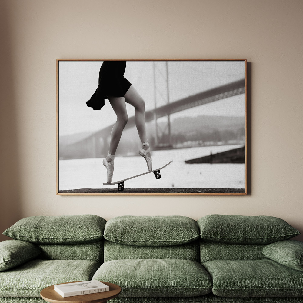 Canvastavla Skater Girl - Tavla - 150x100
