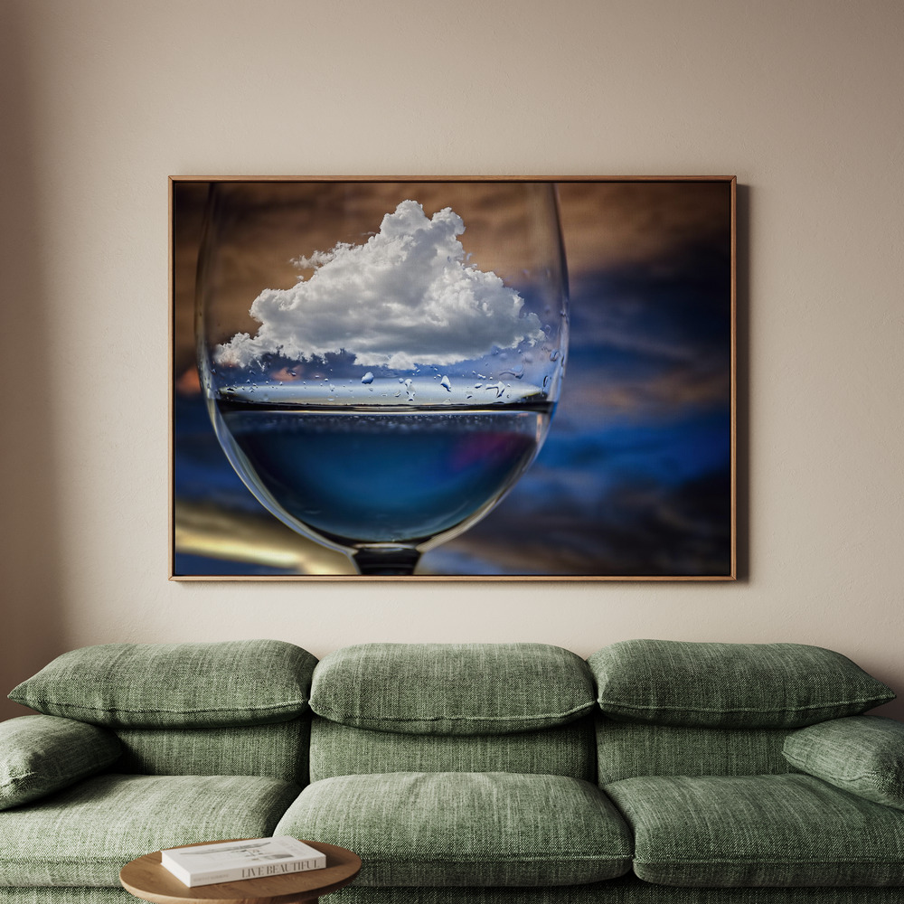 Canvastavla Cloud in a glass - Tavla - 70x50