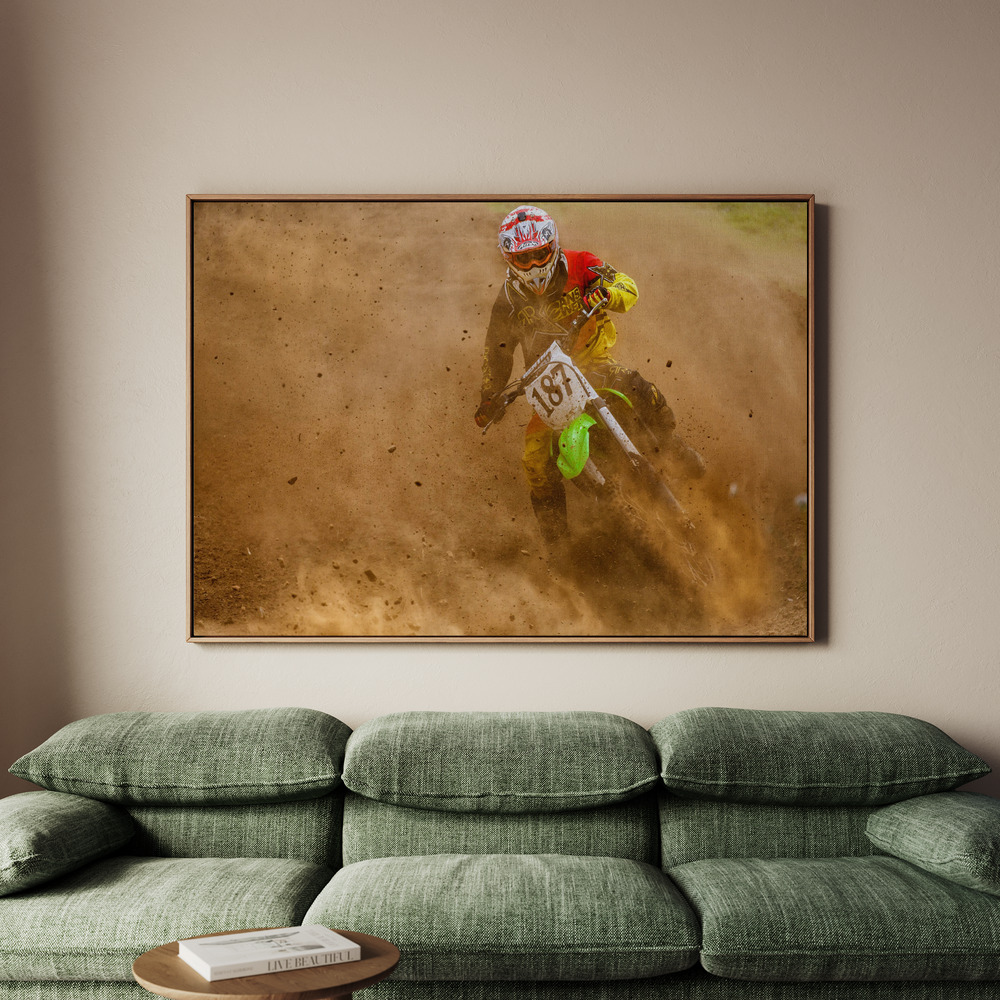 Canvastavla Biker - Tavla - 150x100
