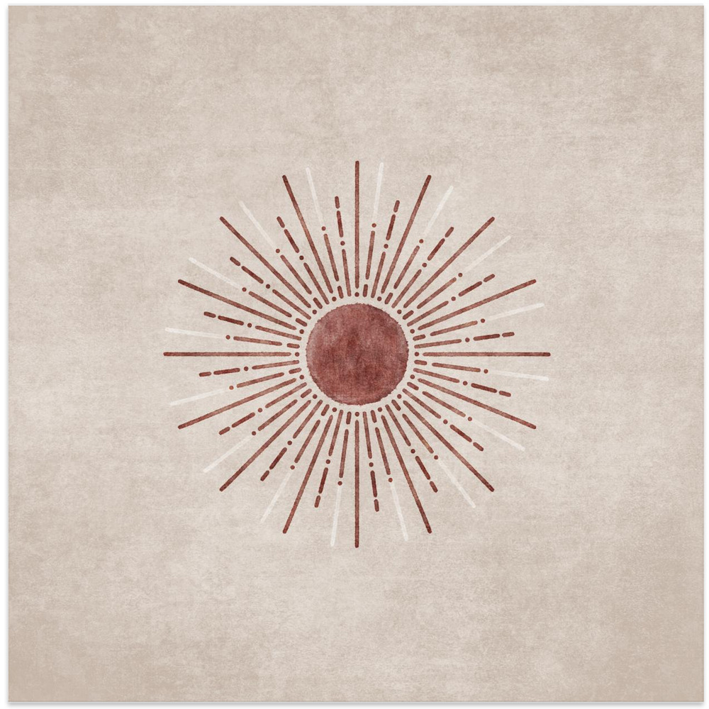 Juliste - Radiant Sunburst square poster