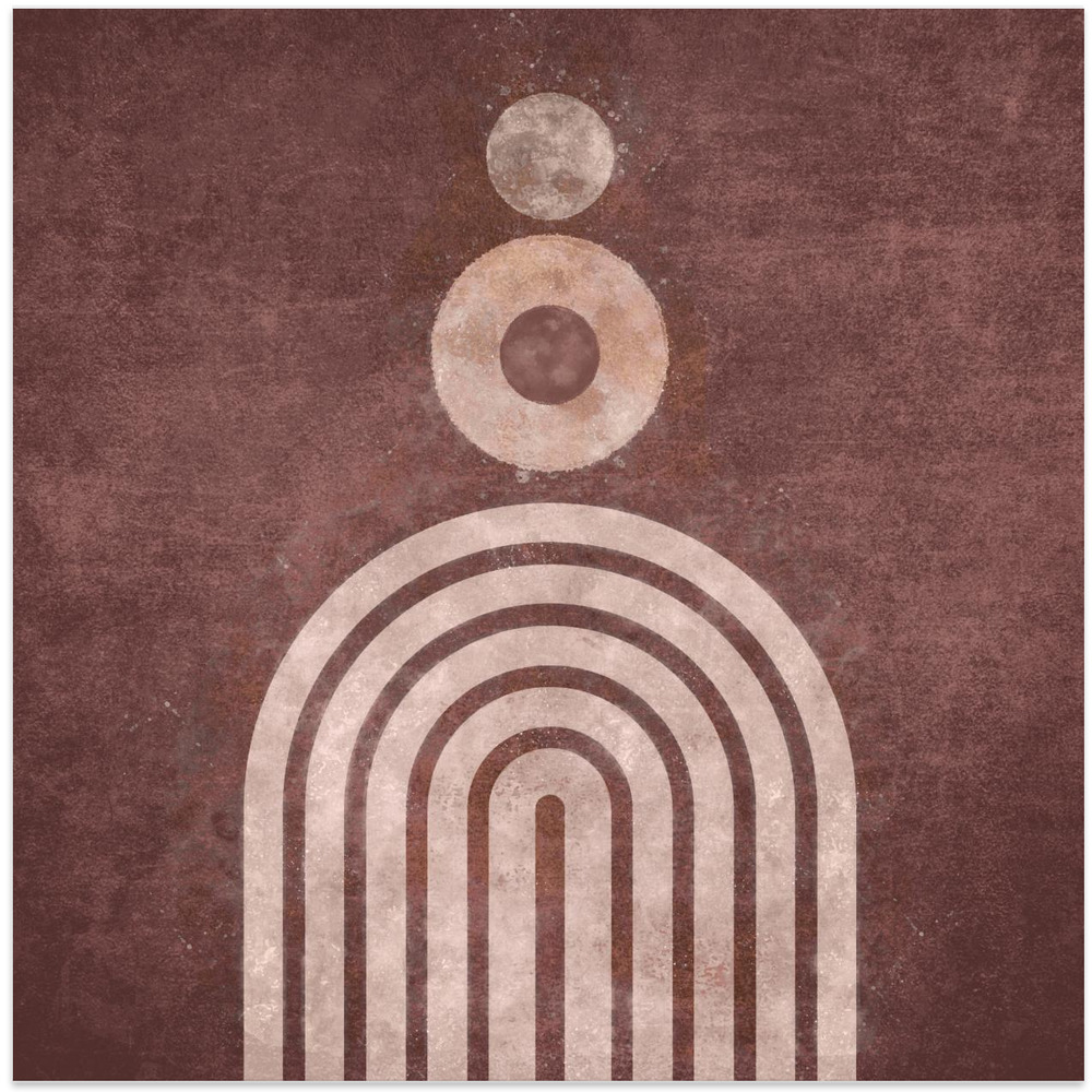 Poster - Serene Symmetry square poster