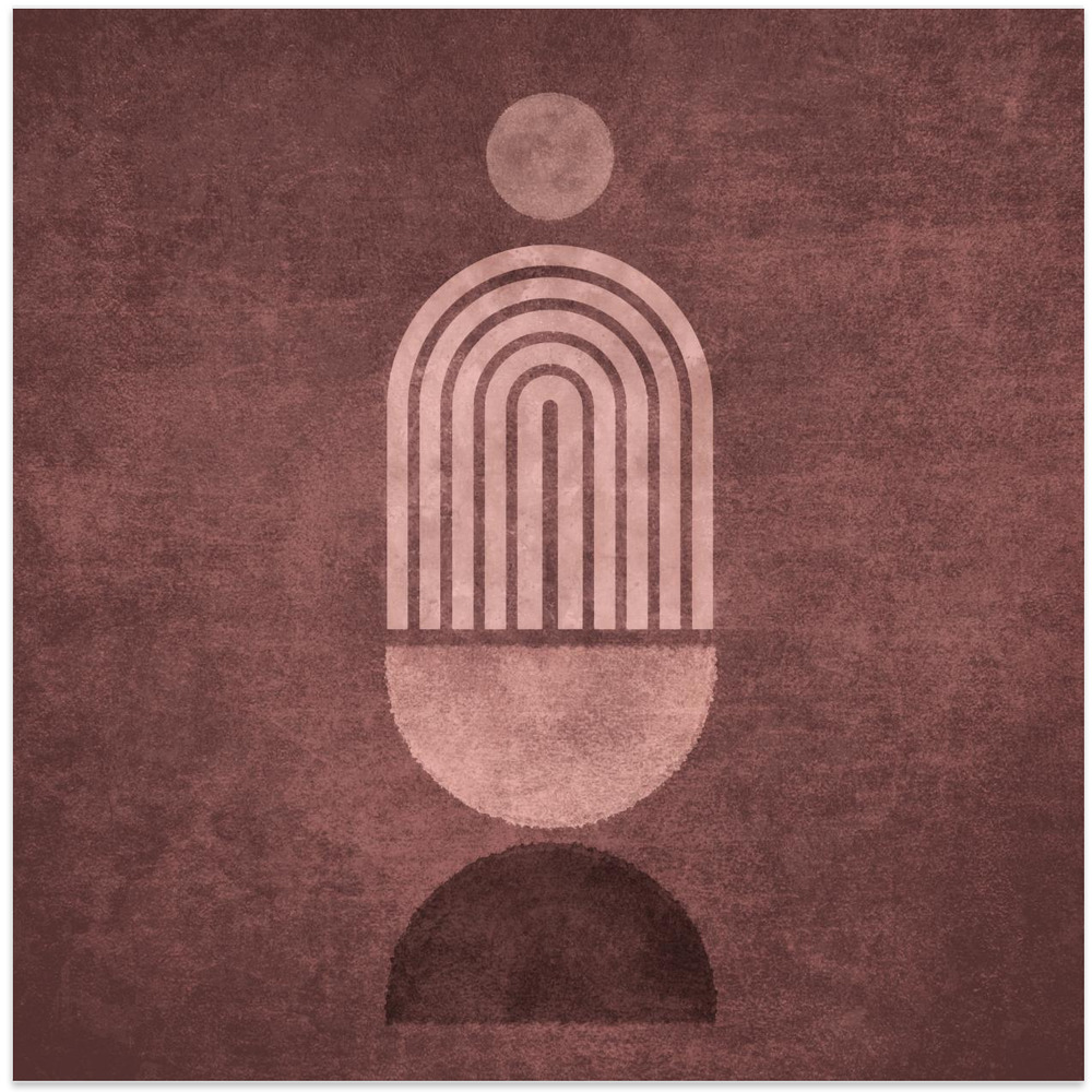 Poster - Echoing Geometry square poster