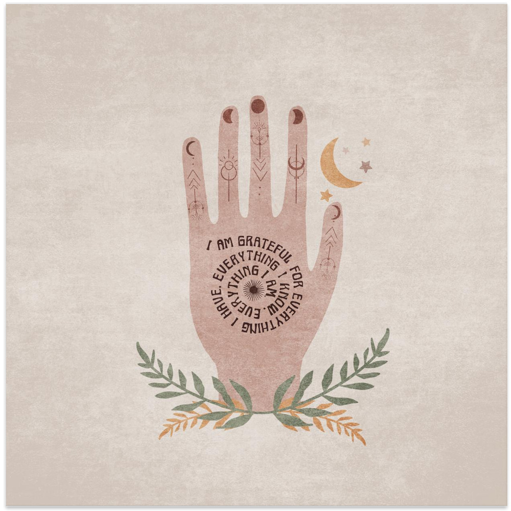 Poster - Grateful Serenity square poster