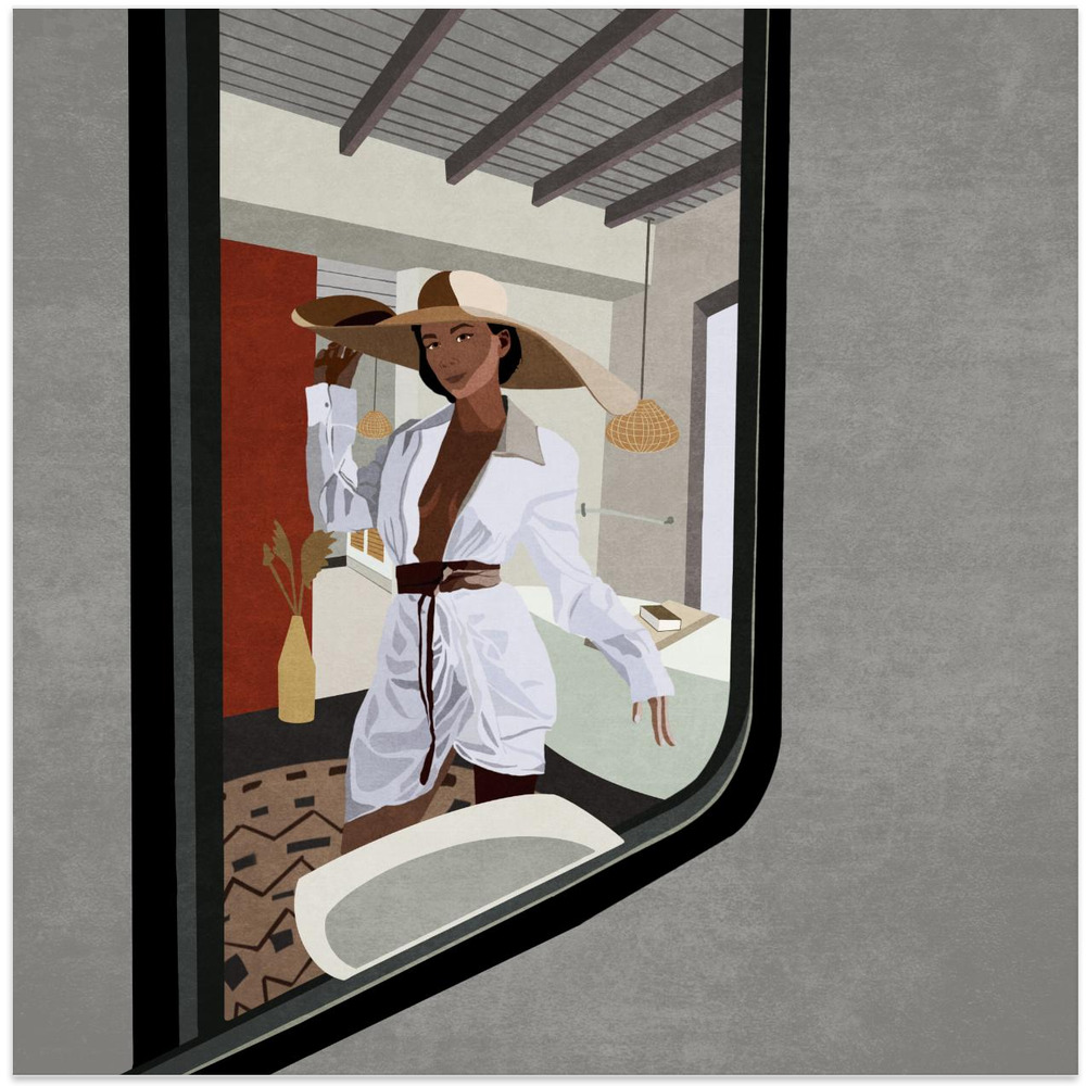 Poster - Reflected Elegance square poster