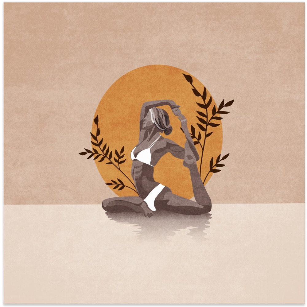 Poster - Yoga Serenity square poster