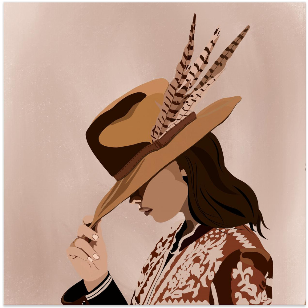 Juliste - Cowgirl Elegance square poster