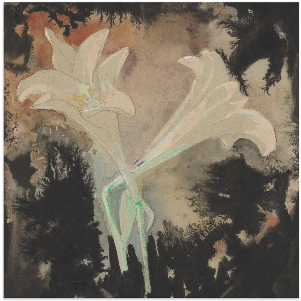 Affiche - Twee Bloemen (1902) Square By Leo Gestel square poster