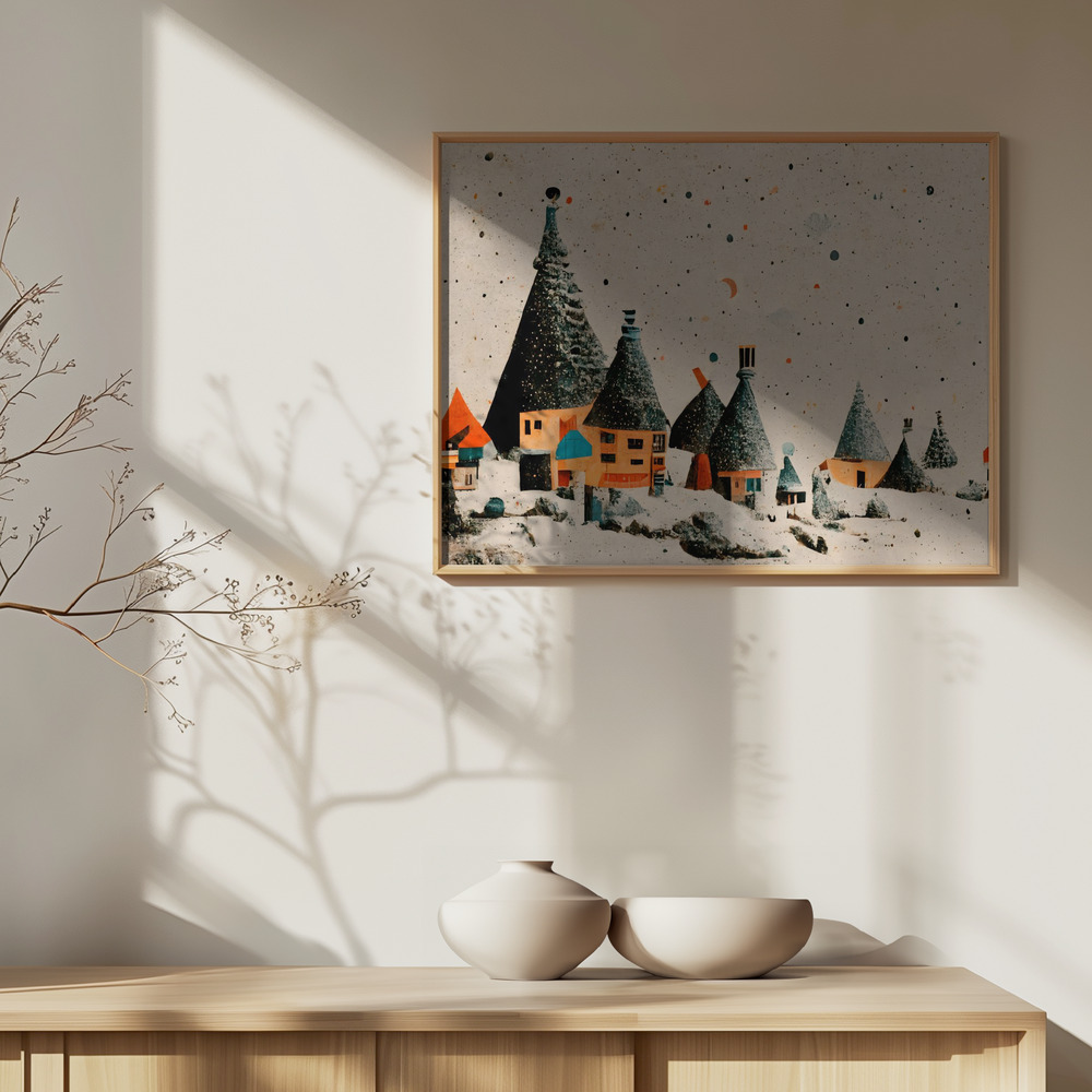 Plakat - Fairy Village over skab