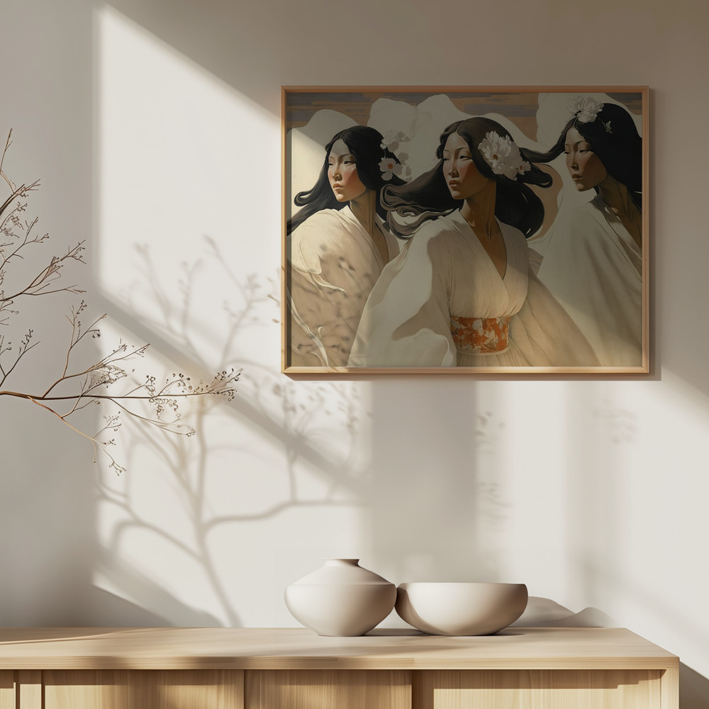 Poster - The Dance Of The Sisters over cabinet