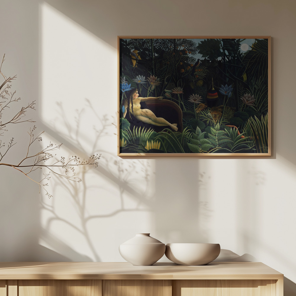 Plakat - The Dream nad szafką