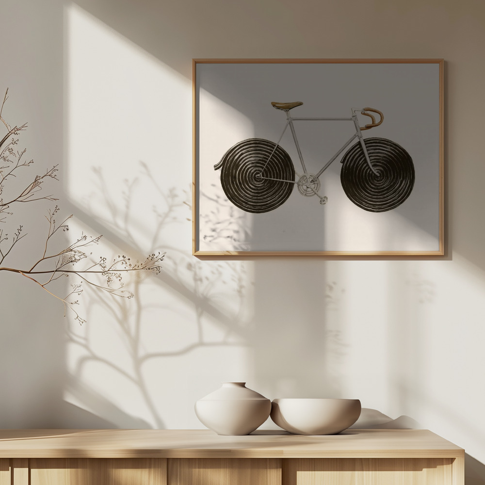 Plakat - Licorice Bike over skab