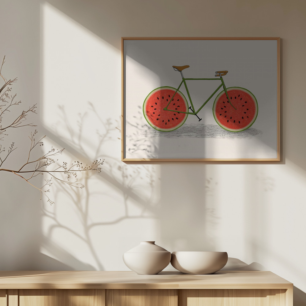 Poster - Juicy über Schrank